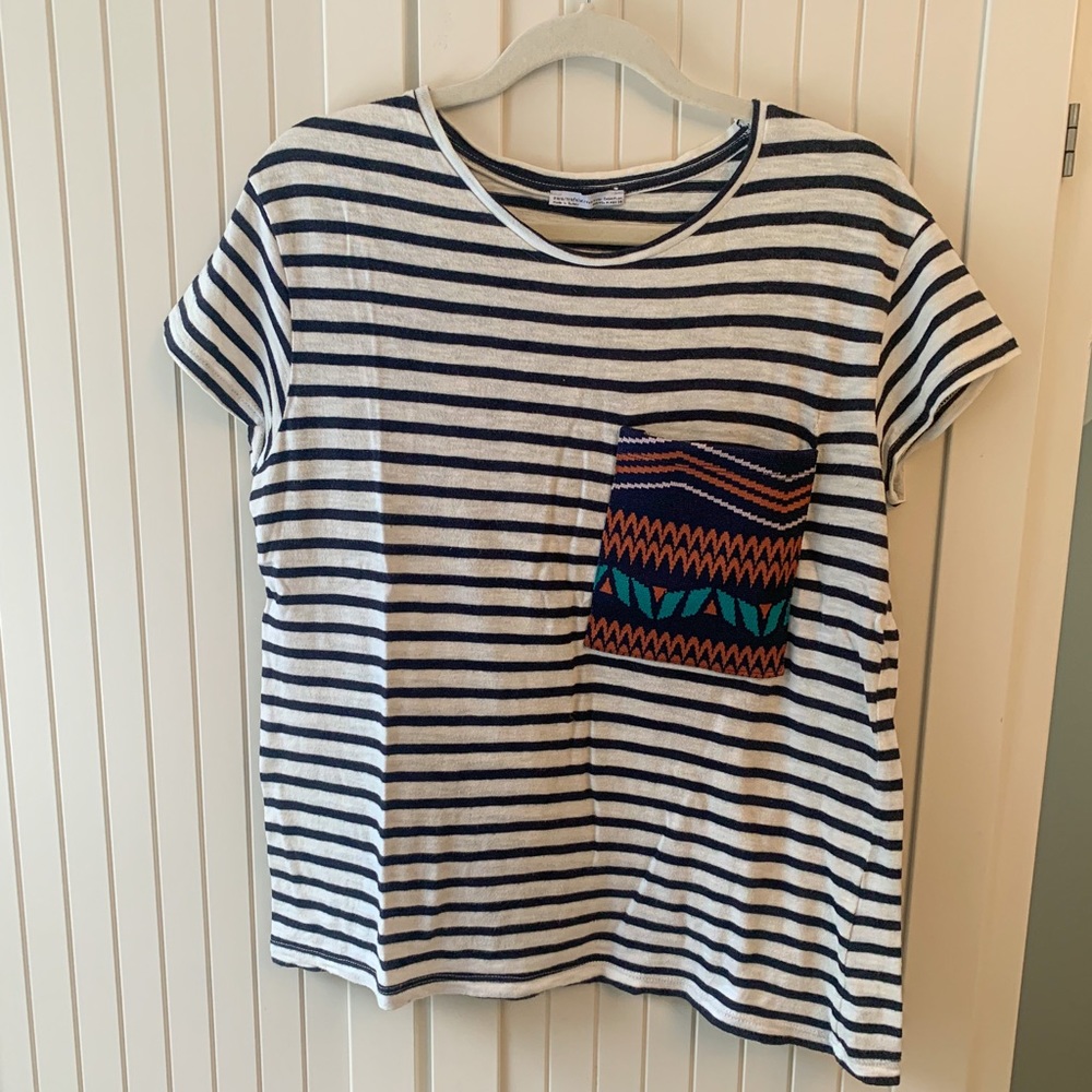 Zara T-Shirt with Accent Pocket